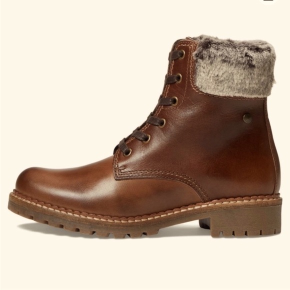 PAJAR Canada Leather Combat Winter Boots women’s 9 - Picture 1 of 15